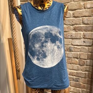 Blue Moon Graphic Women's Tank Top